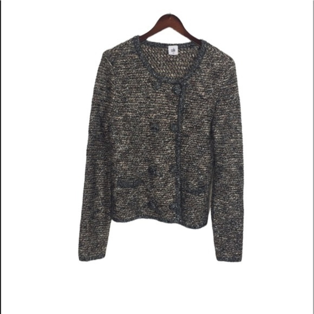 Cabi Ritz Gray Sweater Size M